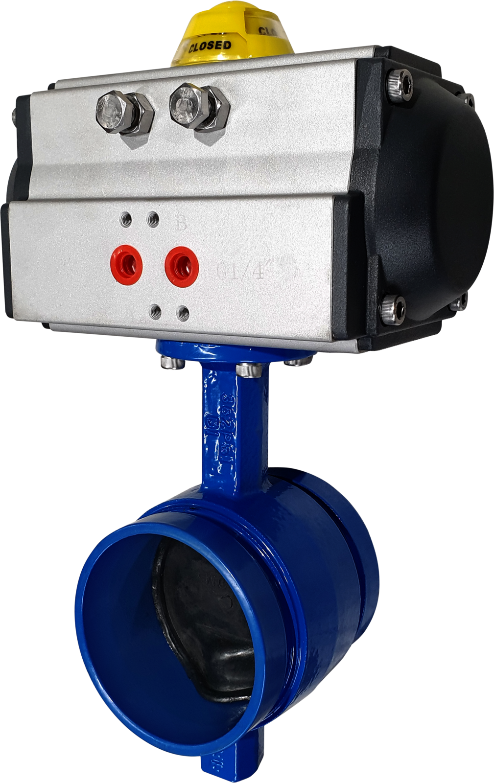 Air Actuated Grooved Butterfly Valve