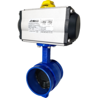 Spring Return Air Actuated Grooved Butterfly Valve