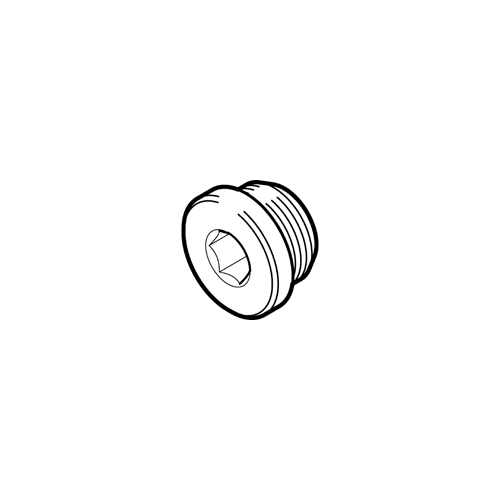 1/8 BSP Plug with o-ring seal