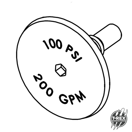 7000-EHD NOZZLE STEM FOR THE NIRTO. 200GPM #65549007